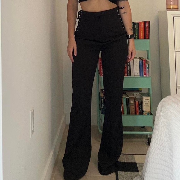 Princess Polly Lace Up Flare Pants - Picture 2 of 4